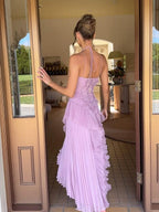 Élise - Vestido Maxi Plisado