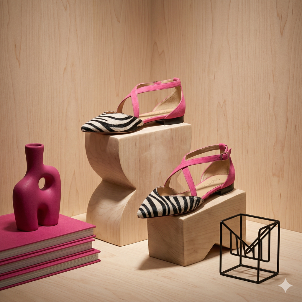 Rosé Sauvage - Calzado estampado premium
