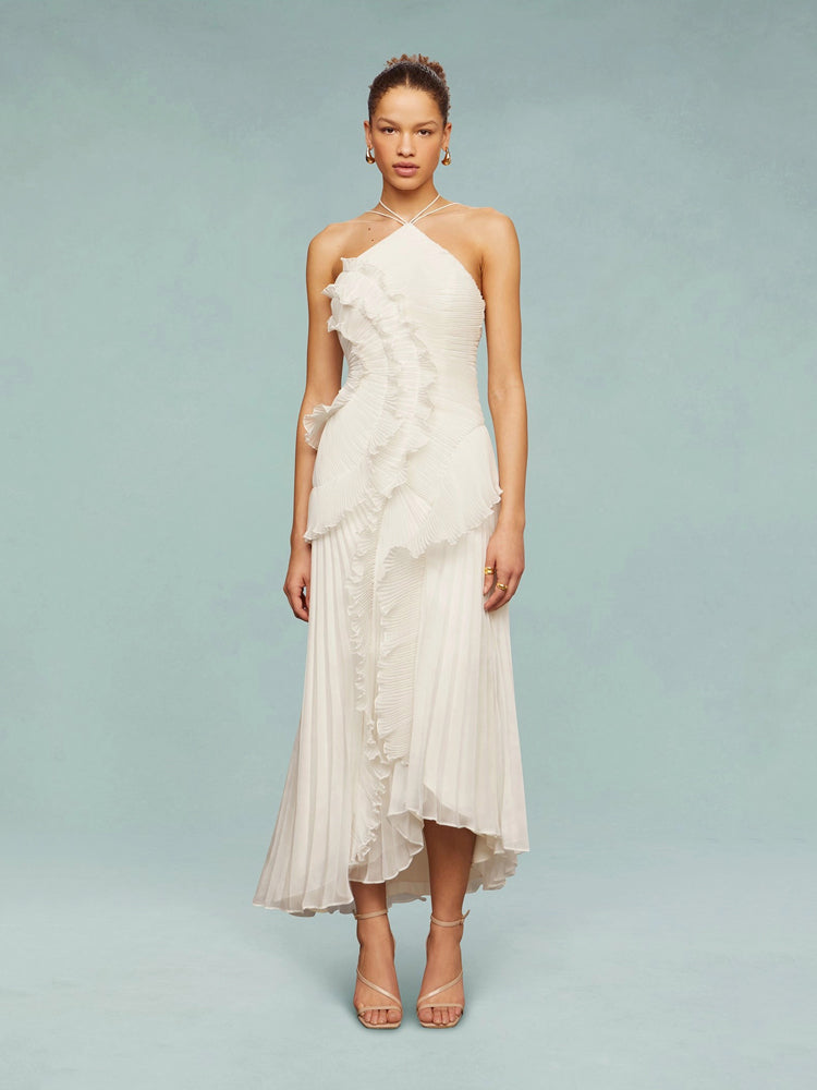 Élise - Vestido Maxi Plisado