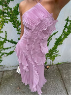 Élise - Vestido Maxi Plisado