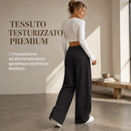 Pantaloni a gamba larga da donna, taglio comodo e rilassato