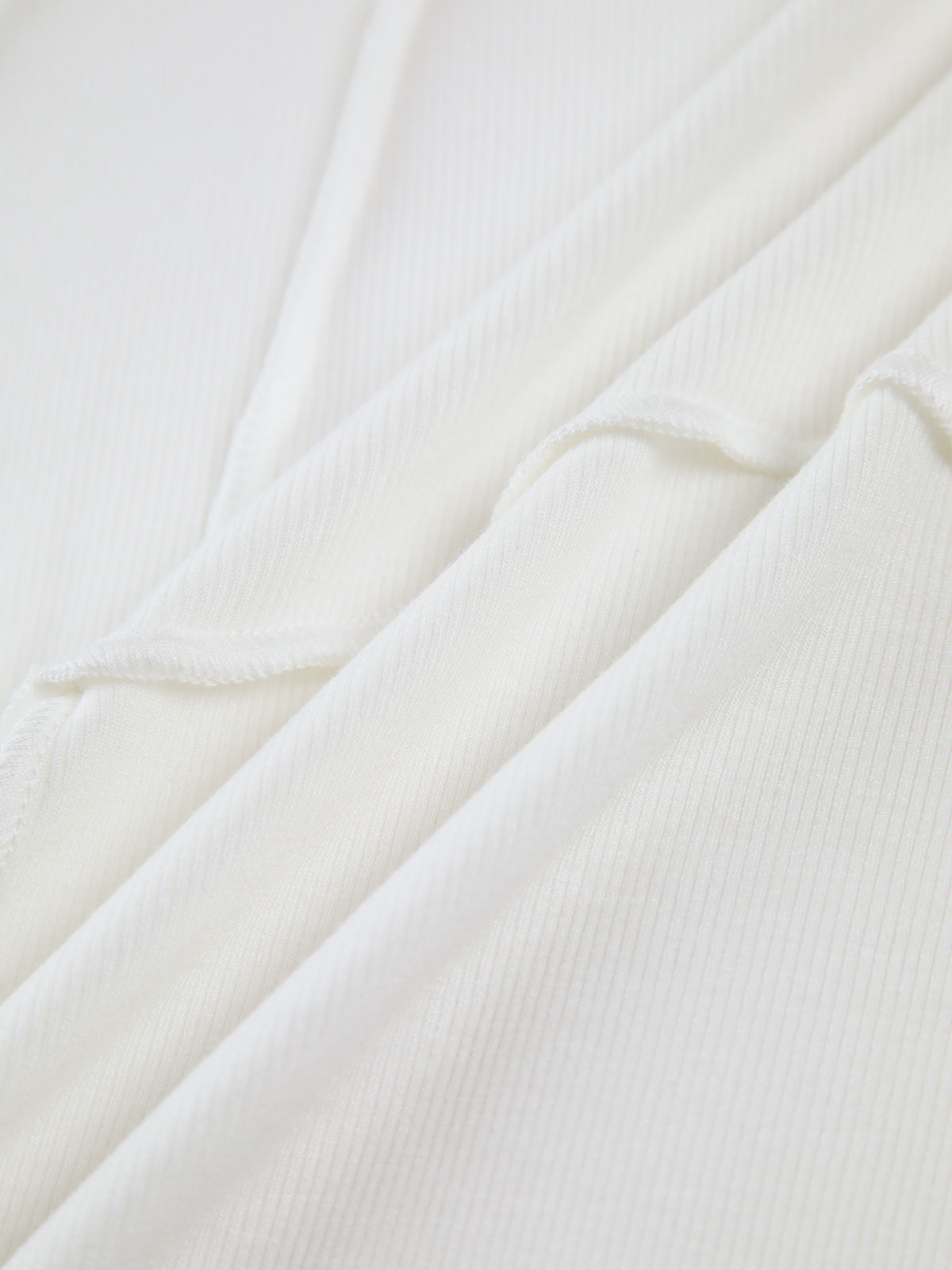 Camiseta de Manga Larga Con Ribetes Básicos