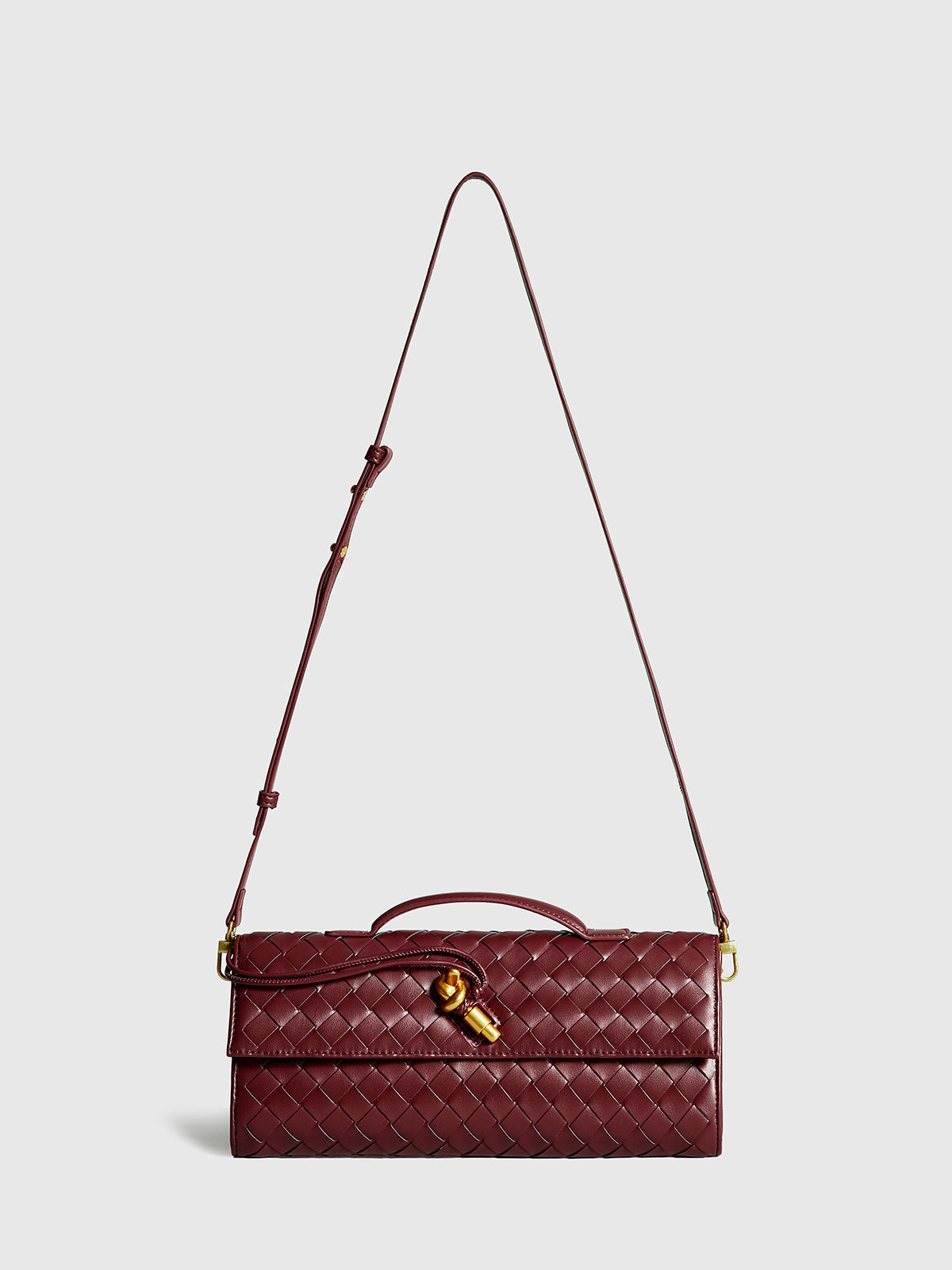 Bolso De Hombro Tipo Clutch Con Solapa