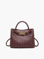 Bolso Con Asa y Detalle De Espiral Metálica