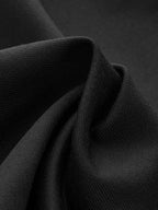 Pantalones De Vestir De Corte Ancho Con Botones En Capas Asimétricas