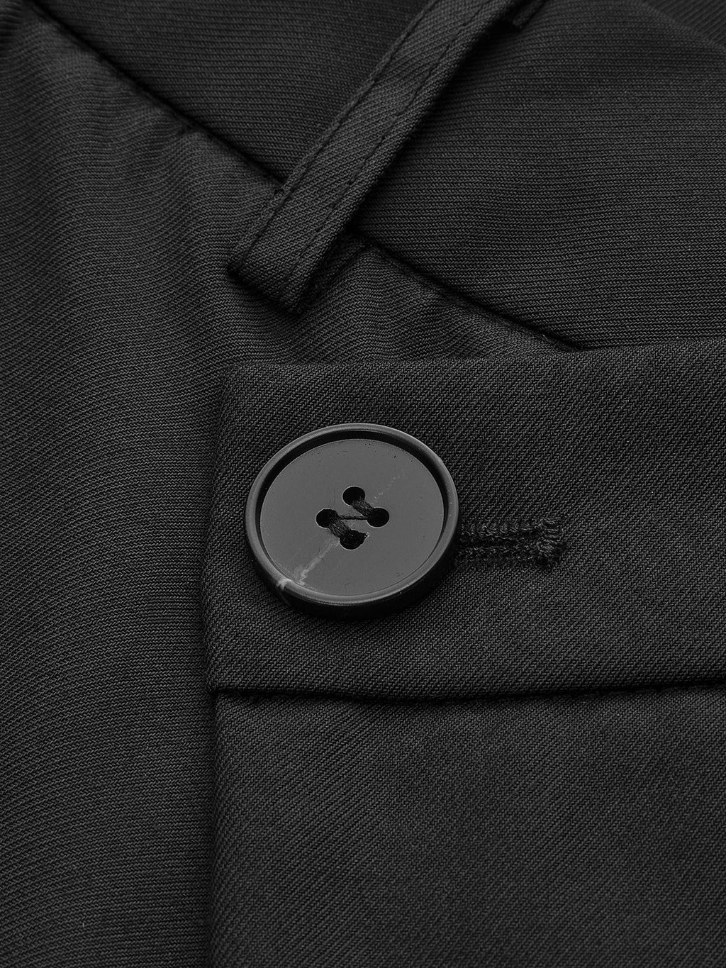 Pantalones De Vestir De Corte Ancho Con Botones En Capas Asimétricas