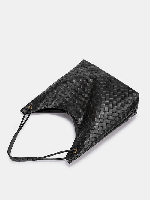 Bolso De Hombro Tejido De Gran Capacidad