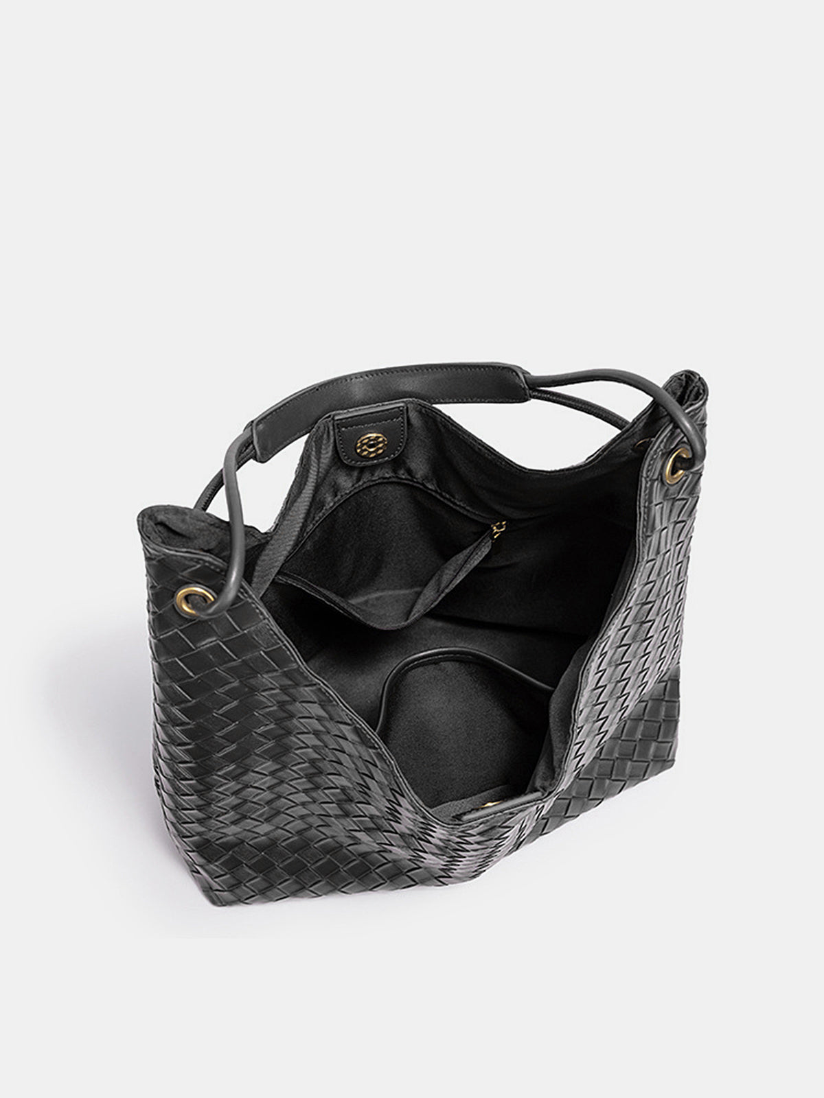 Bolso De Hombro Tejido De Gran Capacidad