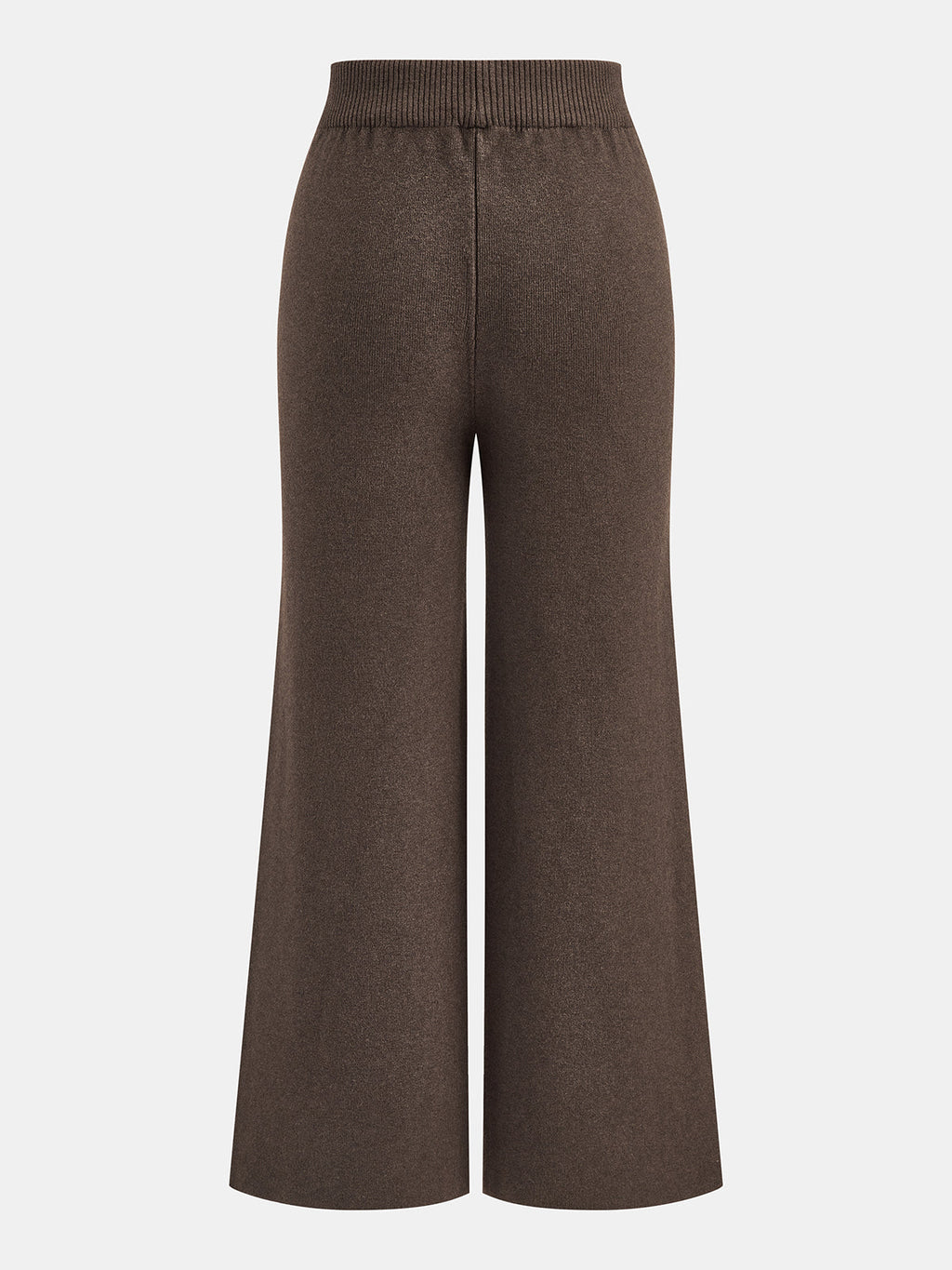 Pantalones De Punto De Corte Ancho Con Cordón