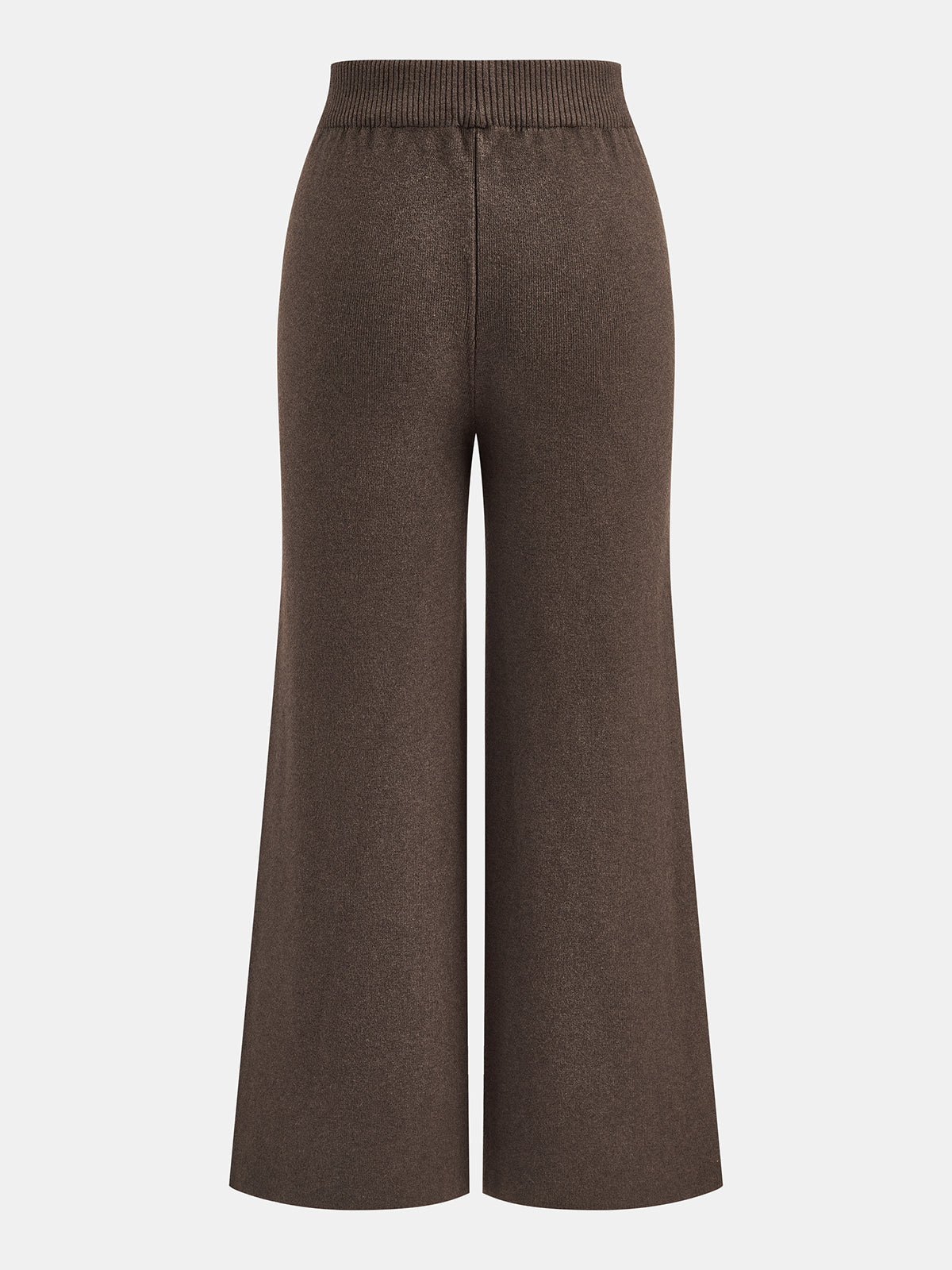 Pantalones De Punto De Corte Ancho Con Cordón