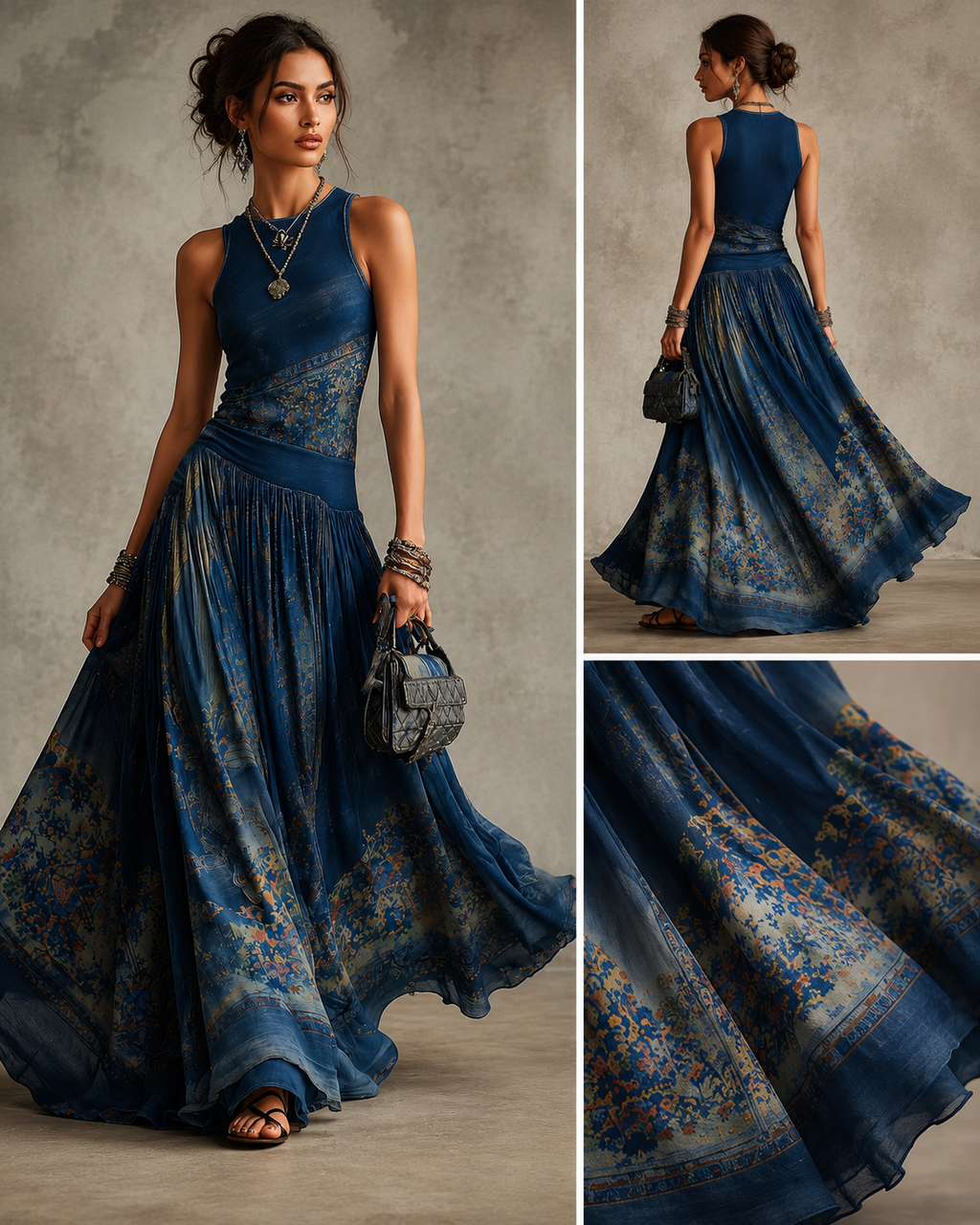 Luciana – Vestido Largo Fluido