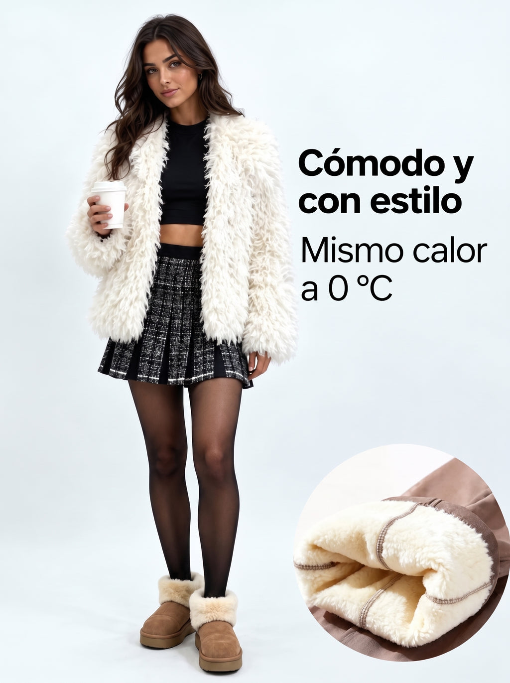 Leggings Térmicos Moldeadores Efecto Piel