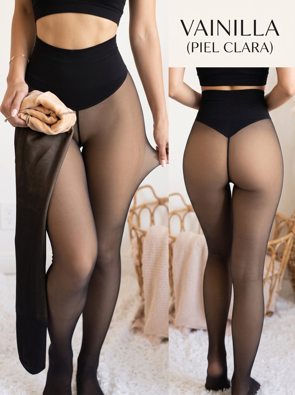 Leggings Térmicos Moldeadores Efecto Piel