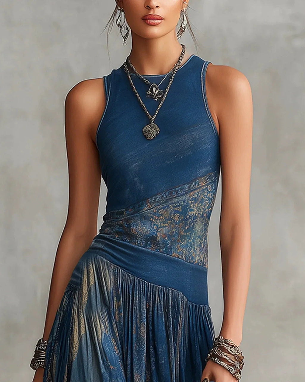 Luciana – Vestido Largo Fluido