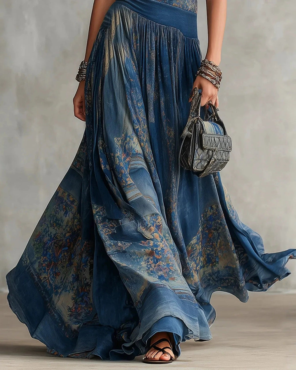Luciana – Vestido Largo Fluido