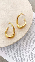 Eclat Doré - Pendientes dorados de inspiración boutique