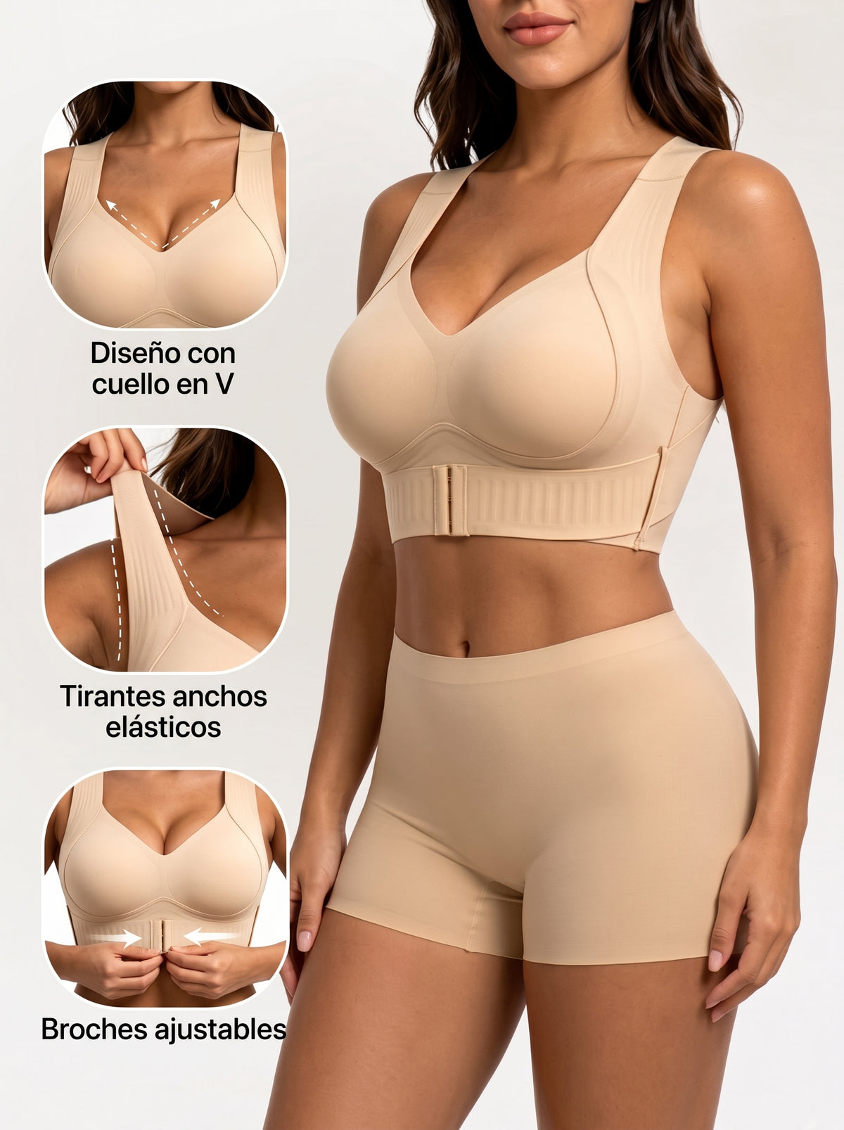 Sujetador Corrector de Postura Sin Costuras