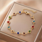 Pulsera única en forma de corazón