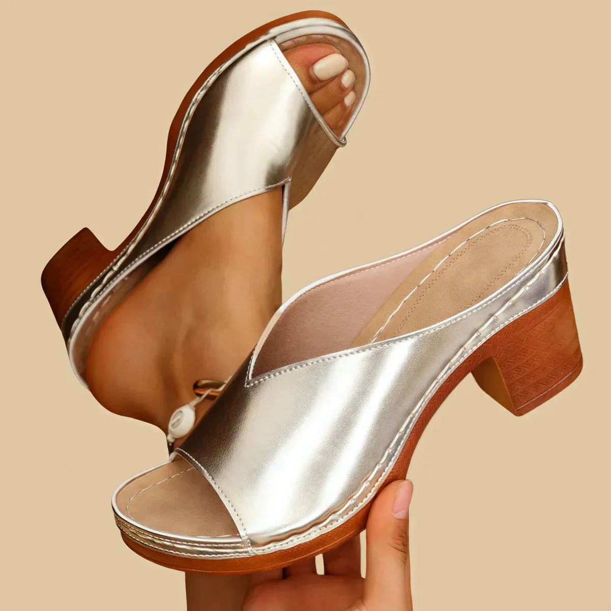 Sofía Doré -  Sandalia Elegante para Brillar sin Dolor
