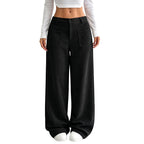 Pantaloni a gamba larga da donna, taglio comodo e rilassato